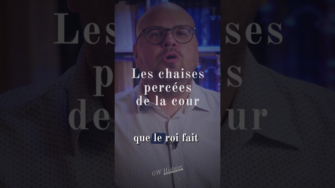 Les chaises percées de la cour